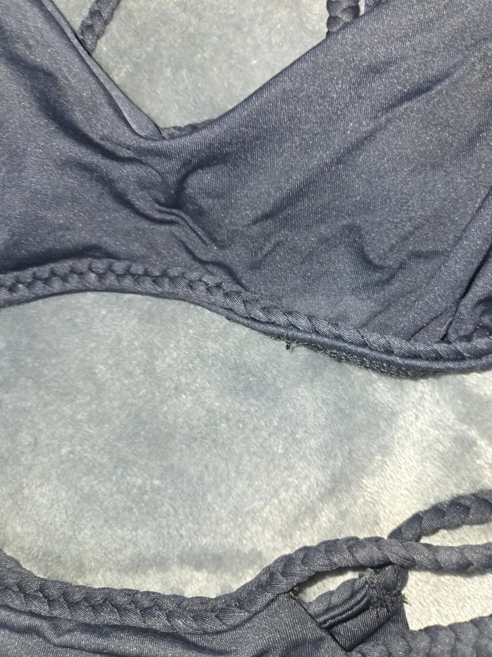 Frankie's Bikinis Braided Strap Black Two-Piece Bikini